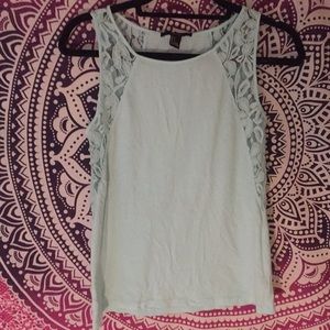 light blue forever 21 tank